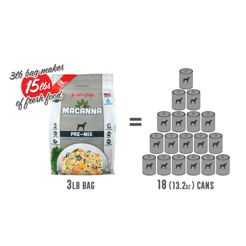 Grandma Lucy's Macanna GF Premix Dog Food 3lb - Poudre Pet and Feed Supply